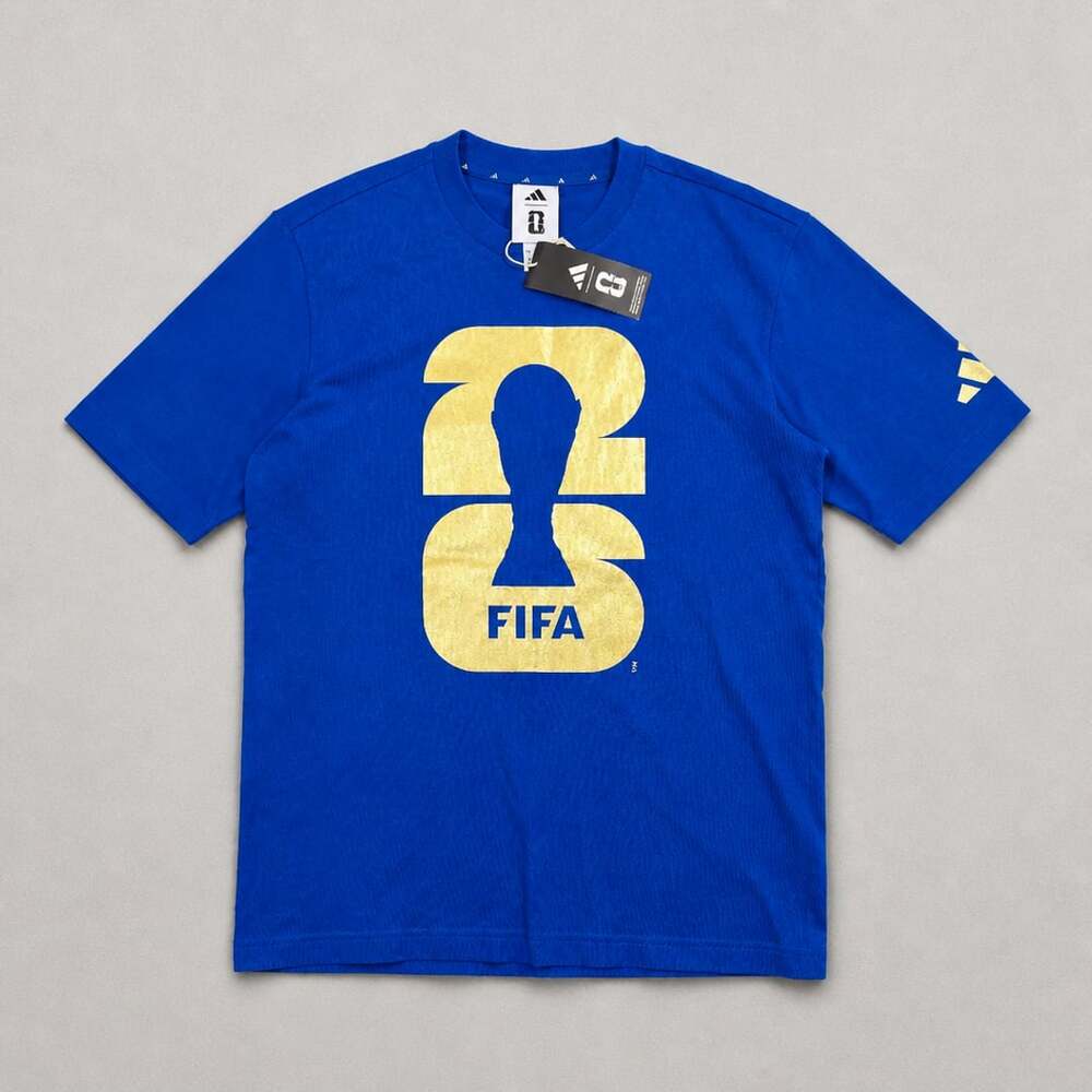 adidas FIFA World Cup 26 Official Emblem T-Shirt Blue